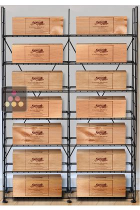 Storage solution for 14 wine cases