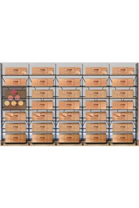 Storage solution for 35 wine cases