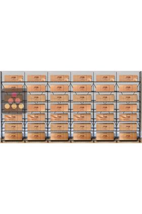 Storage solution for 42 wine cases