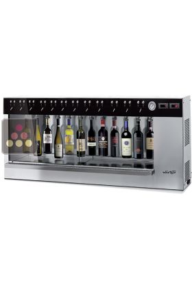 12-bottle wine dispenser with preserving system and till connection