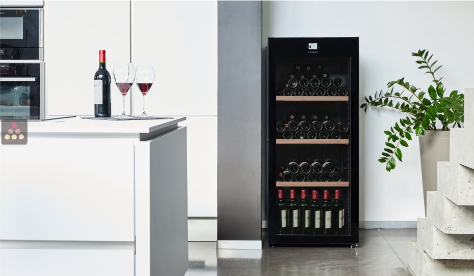 Multi-Temperature wine storage and service cabinet 