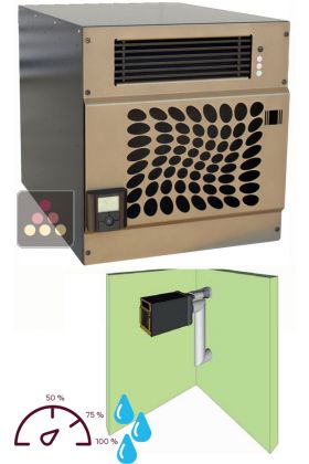 Air conditioner for wine cellar with humidifier and heating system for room of up to 30m3 - internal installation