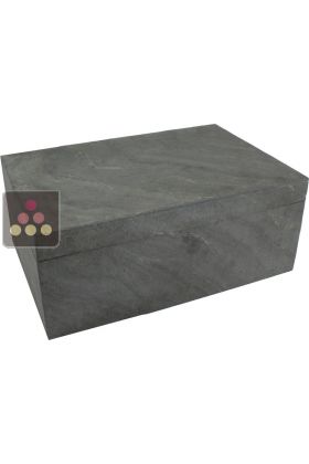 Compact Cigar Humidor - Black slate cladding