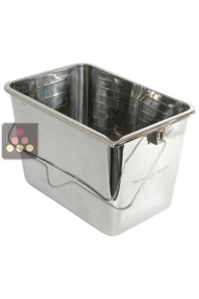 Contemporary Ice bucket in polished stainless steel