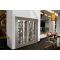 Built-in combination of 2 professional multi-temperature wine display cabinet - 36cm deep - Horizontal bottles