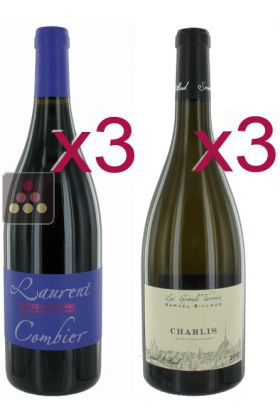 3 bottles of Crozes-Hermitage Red Wine 2013 + 3 Bottles of Chablis 2013 White Wine 