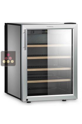 Single temperature silent wine cabinet for storage or service