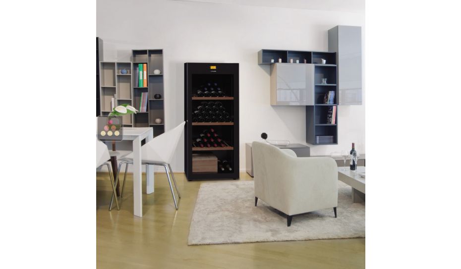 Single temperature wine storage or service cabinet