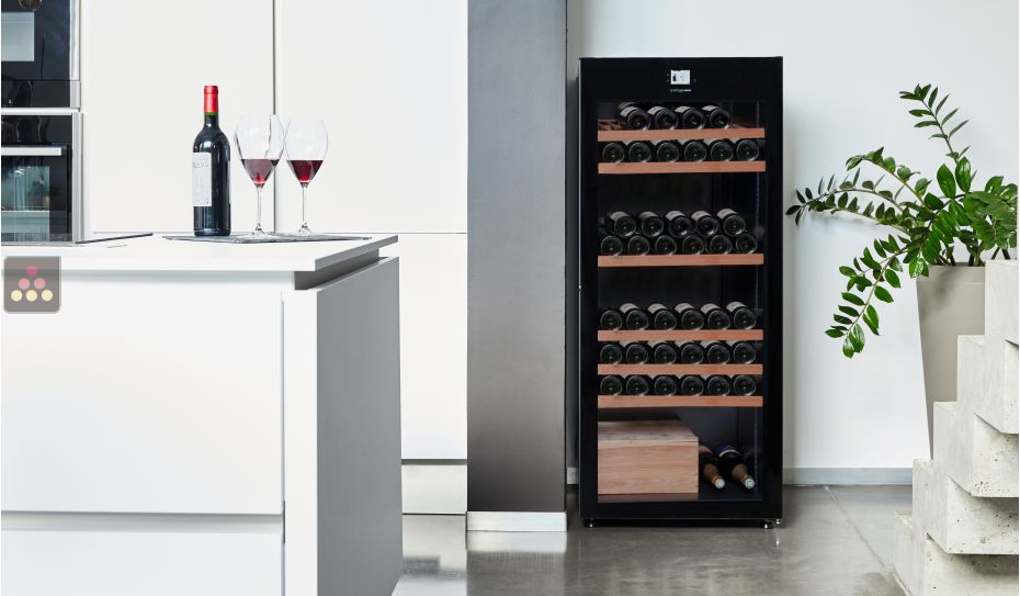 Multi-Temperature wine storage and service cabinet 