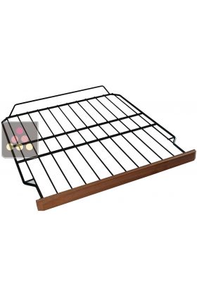 Steel wire storage shelf with wooden front for ACI-CLI810 wine cabinet