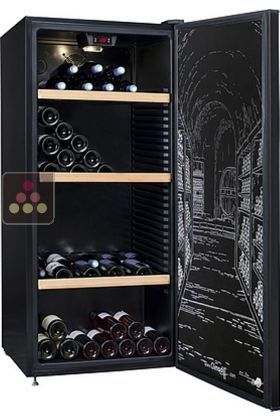 Wine cabinet for multi temperature service or single temperature storage 