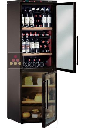 Combination of wine & cheese cabinets for up to 40Kg plus 120 bottles