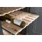 Set of 2 Sliding shelves: Collector reversible - bordeaux / burgundy