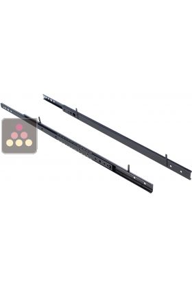 Set of 2 rails for 1 sliding shelf