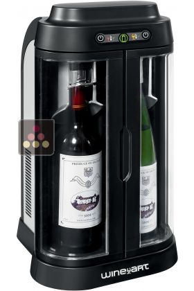 2 bottles Wine Bar with storage of open bottles