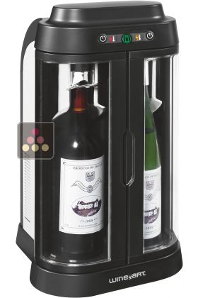 2 bottles Wine Bar with storage of open bottles