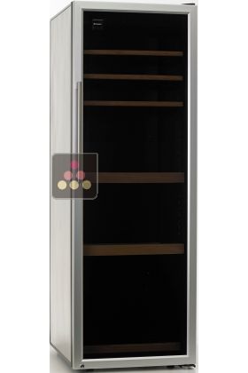 Single temperature silent wine cabinet for ageing or service