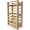 Wooden storage rack for 48 bottles