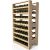 Wooden storage rack for 48 bottles