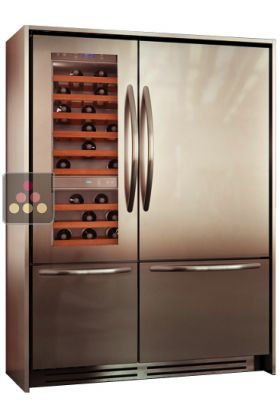 Combination of a Wine Cabinet, a Fridge and 2 compartments Tri-modes - Classic Design