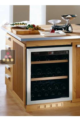 Mono-temperature Wine Cabinet for preservation or service - can be built-in - Left side hinges