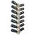 Wall Mounted Bottle Rack in Plexiglass for 14 champagne bottles - (optional LED lighting)