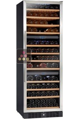 Triple temperature built in wine service cabinet 