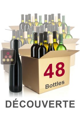 48 bottles of wine - Discovery Selection : white wines, red wines and Champagne