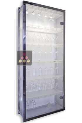 Clear Plexiglass Cupboard for 108 suspended glasses