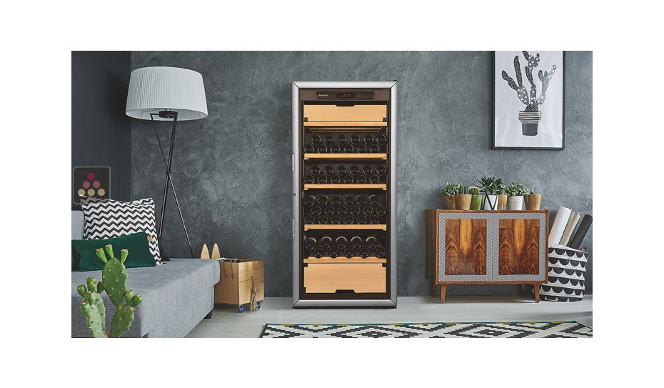 Multi-Purpose Ageing and Service Wine Cabinet for fresh and red wines - 3 temperatures - Storage/sliding shelves