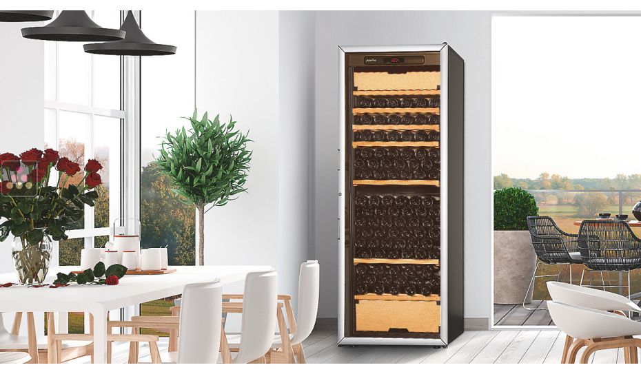 Multi-Purpose Ageing and Service Wine Cabinet for fresh and red wines - 3 temperatures - Storage/sliding shelves