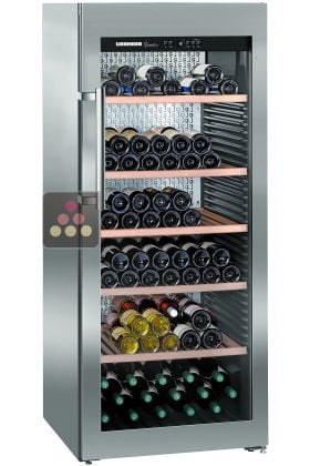 Single temperature wine ageing and service cabinet 