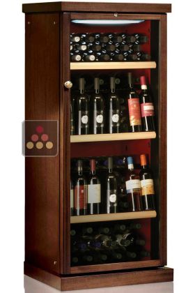 Single temperature wine cabinet for storage or service