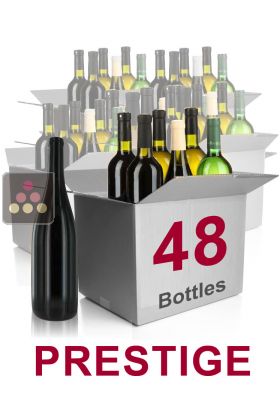 48 bottles of wine - Selection Prestige : white wines, red wines & Champagne
