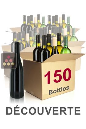 150 bottles of wine - Discovery Selection : white wines, red wines and Champagne