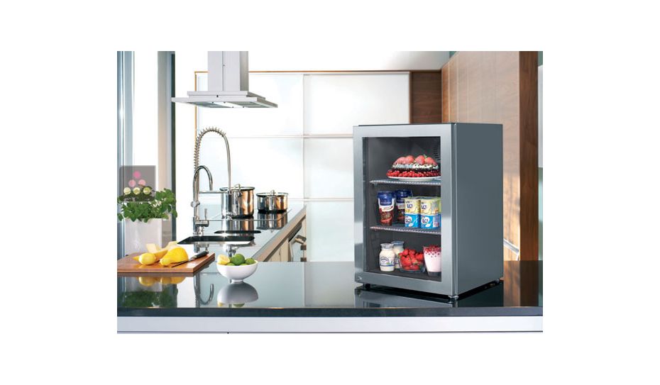 Freestanding fridge with glass door - 45L
