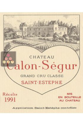 Red Wine Calon Ségur - Saint Estèphe 3° Cru Classé A - 1996 0.75 L