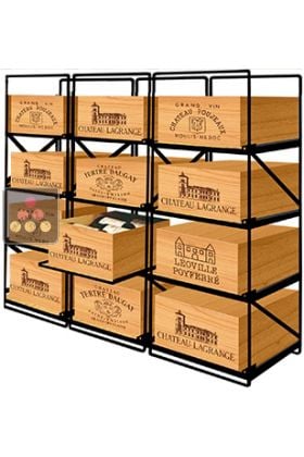 The only solution for storing 12 cases of wine and 144 bottles