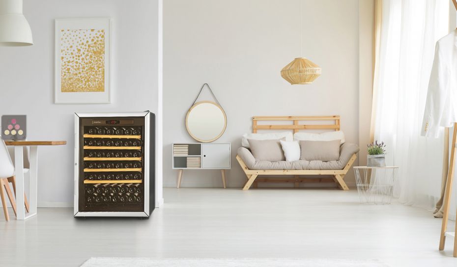 Multi temperature wine service and storage cabinet - Sliding shelves