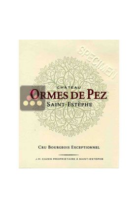 Red Wine Ormes de Pez - Saint Estèphe - 2012 - 0.375 L