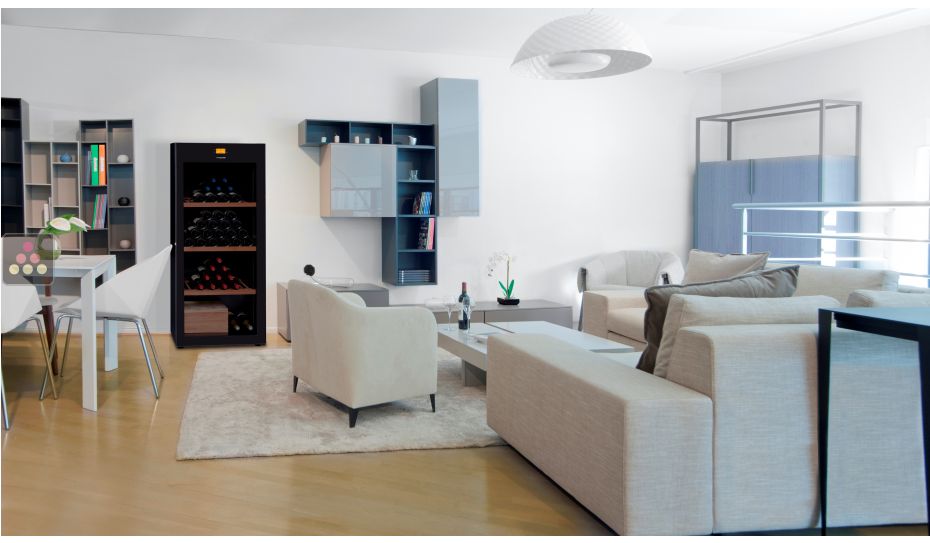 Single temperature wine storage or service cabinet