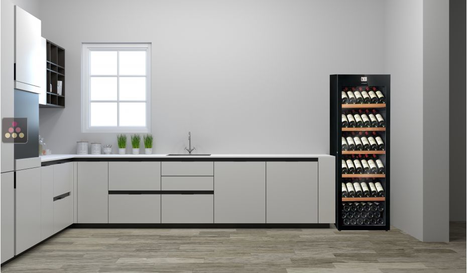 Multi-Temperature wine storage and service cabinet 