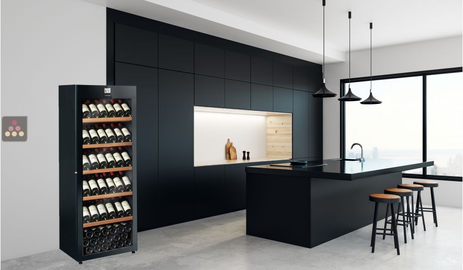 Multi-Temperature wine storage and service cabinet 