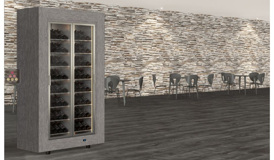 Multipurpose island unit wine cabinet for service or storage