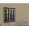Built-in combination of two professional multi-temperature wine display cabinets - Inclined bottles - Flat frame