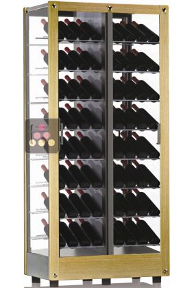 4-sided refrigerated display cabinet for wine storage or service