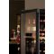 Built-in combination of wine & cheese cabinets - Inclined bottles