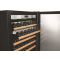 Combination of a 5 single temperature ageing or service wine cabinets - Full Glass door -  Sliding shelves