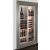 Built-in multi-purpose wine display cabinet - P36cm - Mixed shelves - Flat frame