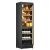 Built-in combination of cheese & wine cabinets - Inclined bottles